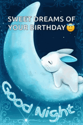 Good Night Animated Your Birthday GIF