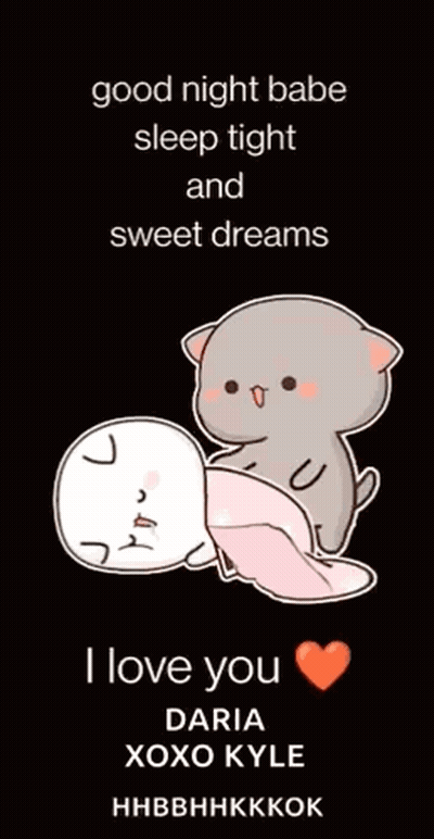 Good Night Babe Sleep Tight Sweet Dreams Poster