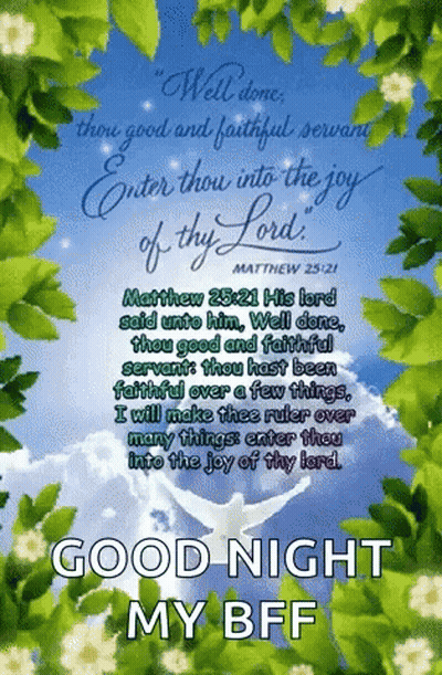 Good Night Bible Verse GIF