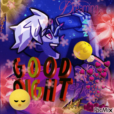 Good Night Cartoon Character GIF