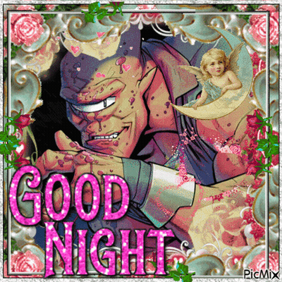 Good Night Cartoon Character GIF