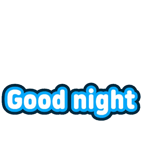 Good Night Crescent Moon Sticker