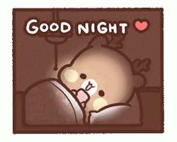 Good Night Cute Bear Laughing Phone Bed