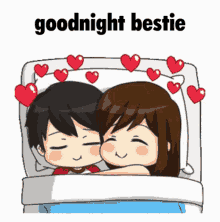 Good Night Cute Bestfriend Couple Roll Bed