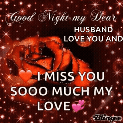 Good Night Dear Husband Miss You GIF