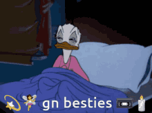 Good Night Friends Donald Duck Tucking In