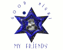 Good Night Friends Sparkling Star Visual Art