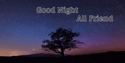 Good Night Friends Starry Night Sky Background GIF