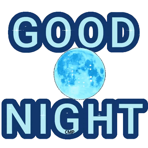 Good Night Full Moon Sticker
