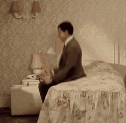 Good Night Funny Mr Bean GIF