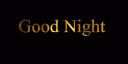 Good Night Golden Animated Stars GIF