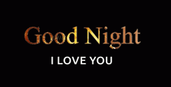 Good Night I Love You Golden Stars GIF