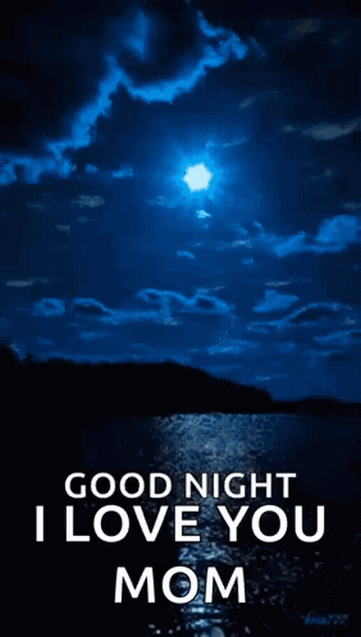 Good Night I Love You Mom Greeting Card GIF