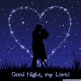 Good Night I Love You Sky Kiss Heart GIF