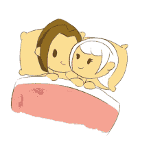Good Night Kiss Adorable Animation GIF