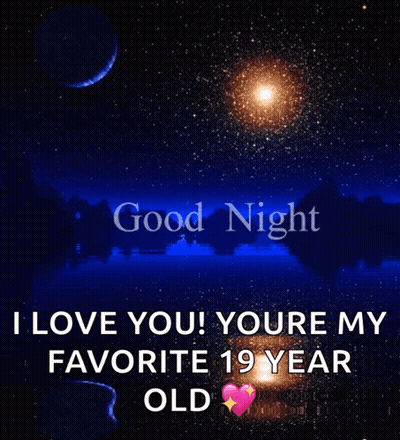 Good Night Love Greeting Card GIF
