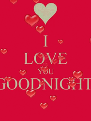 Good Night Love You Flying Hearts Greeting