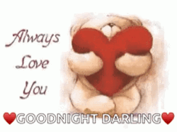 Good Night Love You Sweet Bear Hug Heart