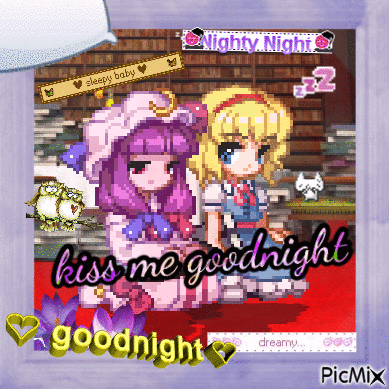 Good Night Poster In Red GIF