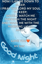 Good Night Praying That God Will Bless You GIF