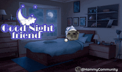 Good Night Sad Hamster GIF