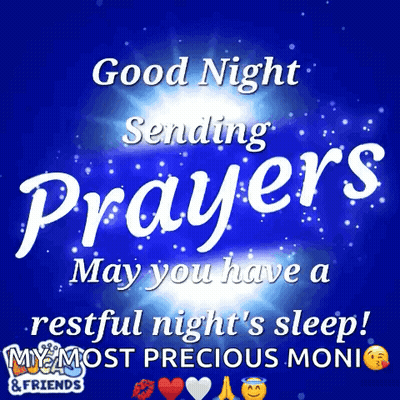 Good Night Sending Prayers GIF