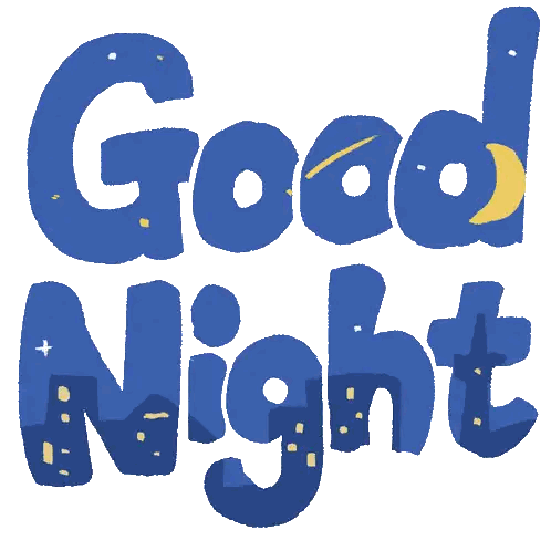 Good Night Sign Sticker
