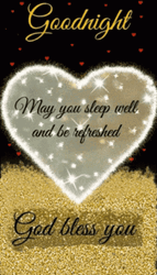 Good Night Sleep Tight Be Refreshed Bless You GIF