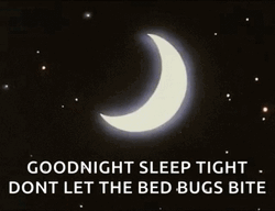 Good Night Sleep Tight Moon Shooting Stars Comet GIF