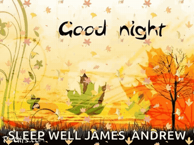 Good Night Sleep Well James Andrew Card GIF