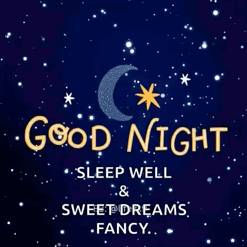 Good Night Sleep Well Sweet Dreams Greeting Card GIF