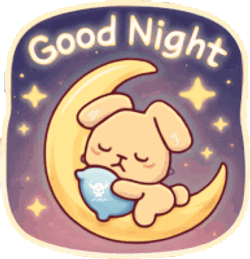 Good Night Sticker Cute Sticker Sticker GIF