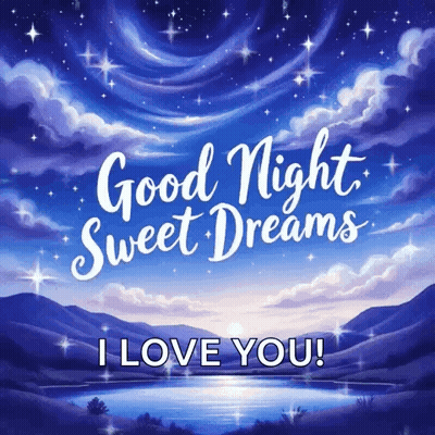 Good Night Sweet Dreams Card GIF
