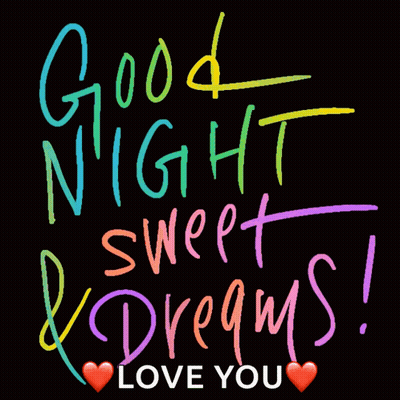Good Night Sweet Dreams Love You Sign GIF