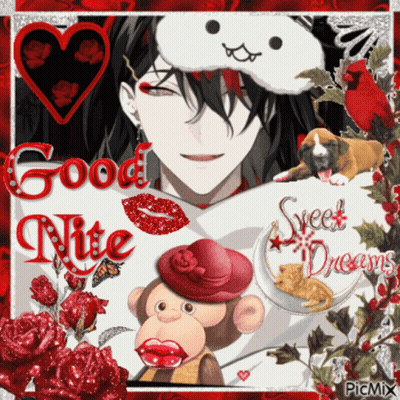 Good Night Sweet Dreams Monkey And Dog GIF