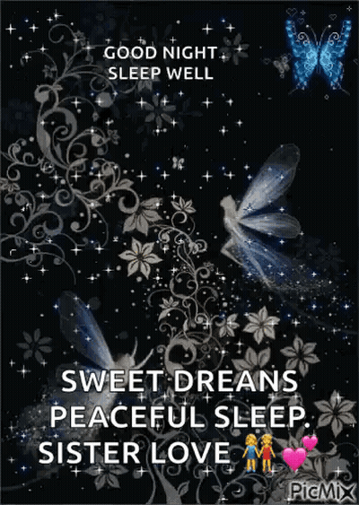 Good Night Sweet Dreams Sister Love GIF