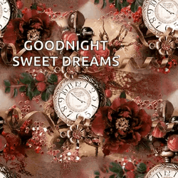 Good Night Sweet Dreams Vintage Clock