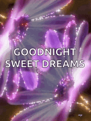 Good Night Sweet Dreams Violet Sparkles GIF