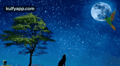 Good Night Sweet Dreams Wolf Howling GIF