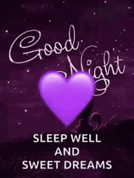 Good Night Sweetheart Purple Heart GIF