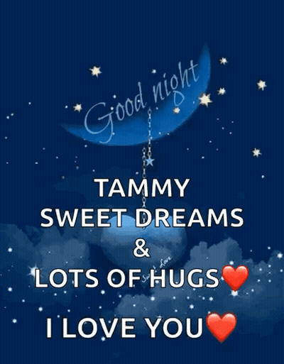 Good Night Tammy Sweet Dreams & Lots Of Hugs I Love You GIF