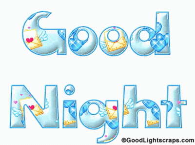 Good Night With Hearts And Envelopes GIF