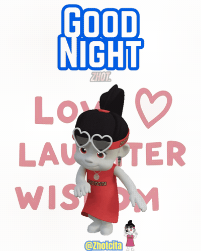 Good Night Zhout Love Laughter Wisdom Poster GIF