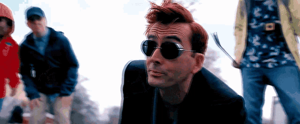Good Omens Crowley Good Omens GIF