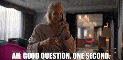 Good Question One Sec GIF