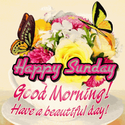 Good Sunday Morning Flower Bouquet GIF