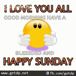 Good Sunday Morning Kissing Emoji GIF