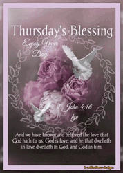 Good Thursday Morning Blessing Rose GIF
