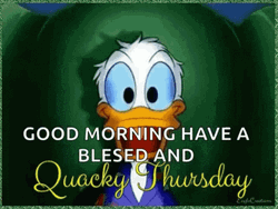 Good Thursday Morning Donald Duck Quack GIF