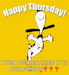 Good Thursday Morning Happy Friday Snoopy GIF